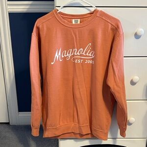 Magnolia Coral-Orange Crewneck Sweatshirt - Magnolia